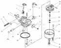 Carburetor Diagram and Parts List for 28230 8900001-8999999 - 1998 Lawn Boy Snow Blower